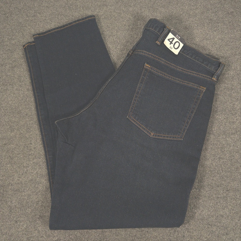 Gap Mens Slim GapFlex Jeans Dark Indigo Blue Denim 40x32 709153-00-1 NWT #4829
